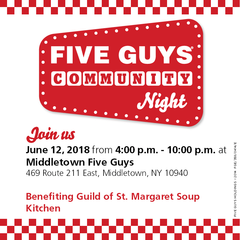 Five Guys Fundraiser